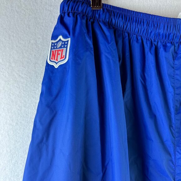 Nike NFL On Field Mens Pants XL Blue Storm Fit Nylon Waterproof Training Zip Leg - Picture 4 of 12